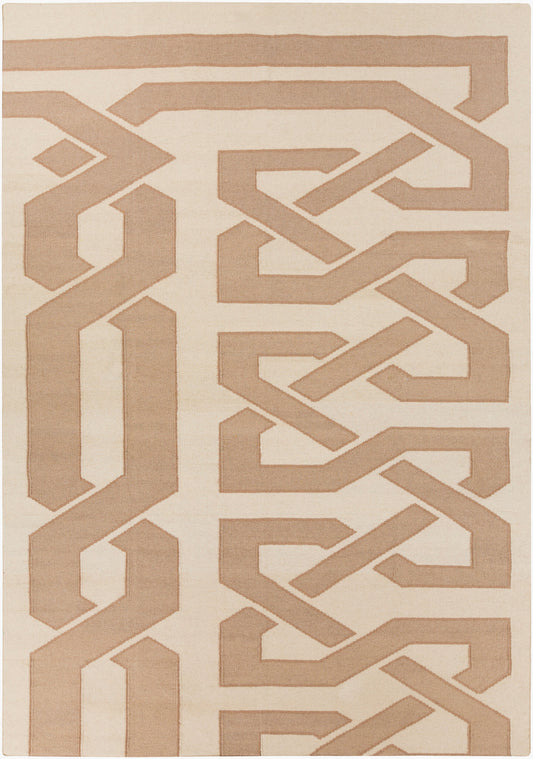 Alfombra decorativa de lana hecha a mano Alameda AMD-1039 de 2' x 3'