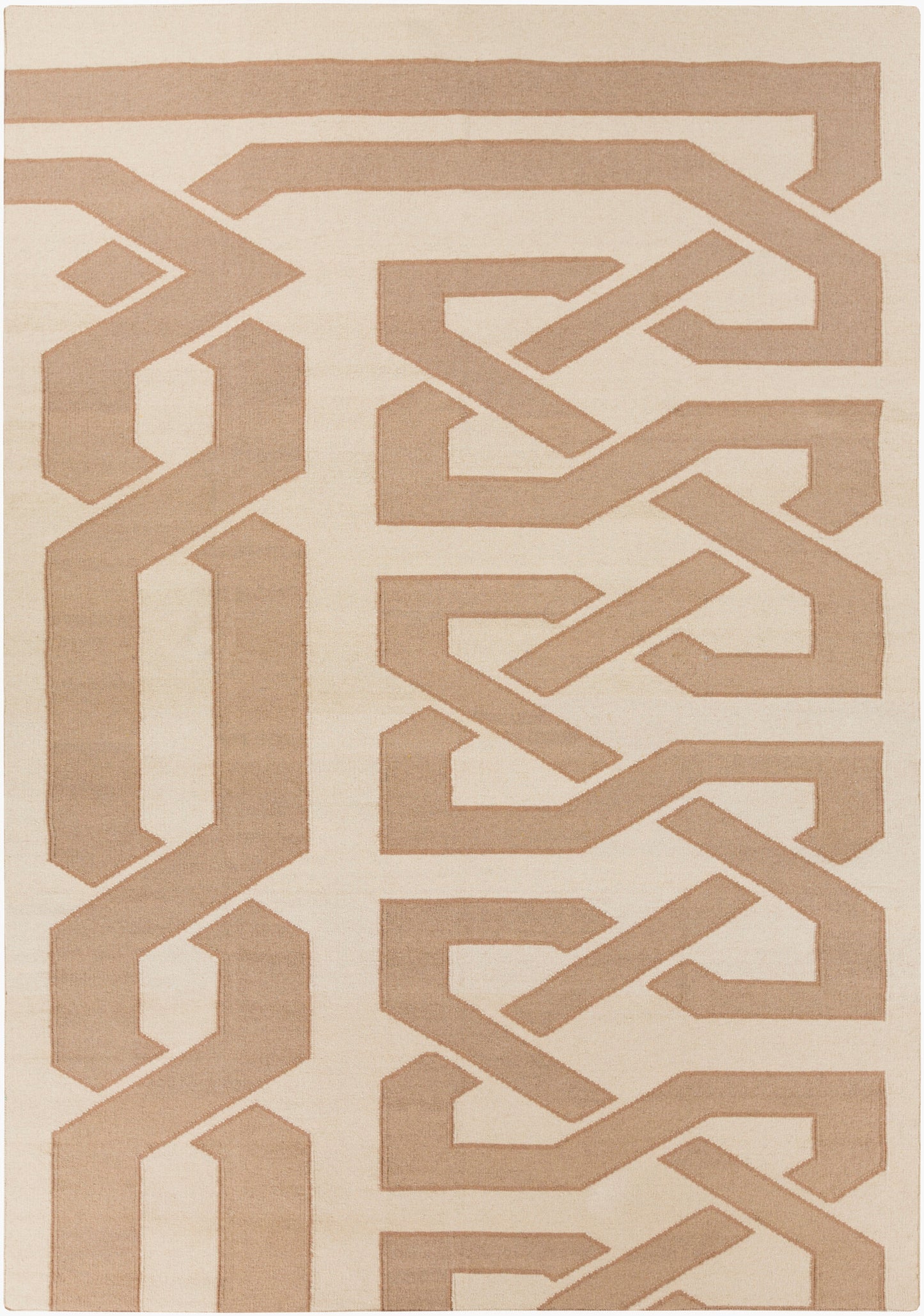 Alfombra decorativa de lana hecha a mano Alameda AMD-1039 de 3' x 5'