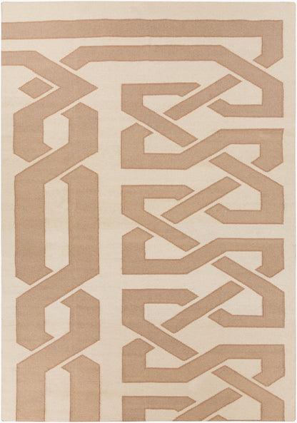 Alfombra decorativa de lana hecha a mano Alameda AMD-1039 de 3' x 5'