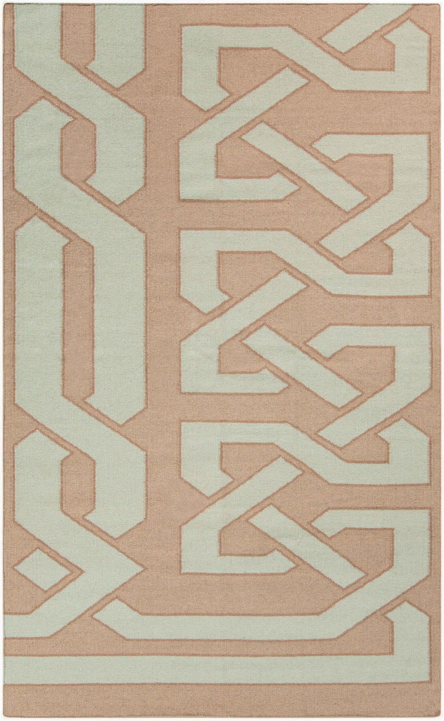 Alfombra decorativa de lana hecha a mano Alameda AMD-1040 de 2' x 3'