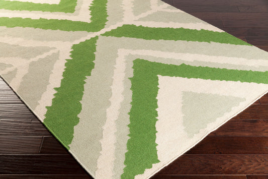 Alfombra decorativa de lana hecha a mano Alameda AMD-1045 de 2' x 3'