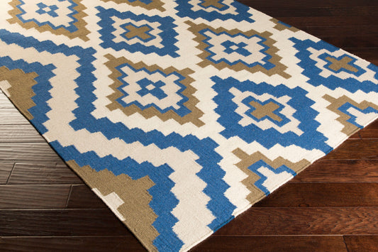 Alfombra de lana Alameda AMD-1047 de 1,52 m x 2,44 m, hecha a mano
