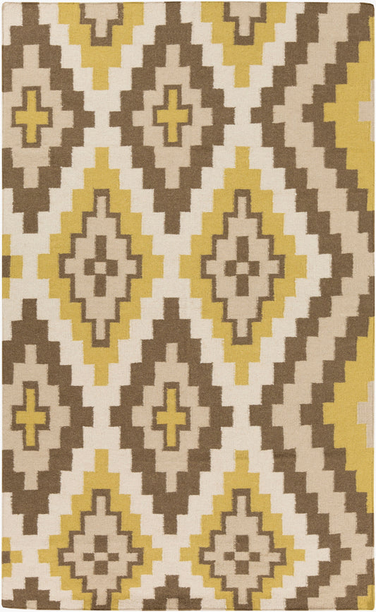 Alfombra decorativa de lana hecha a mano Alameda AMD-1049 de 2' x 3'
