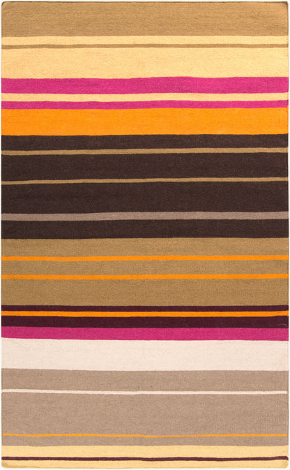 Alfombra decorativa de lana Alameda AMD-1051 de 3' x 5' hecha a mano