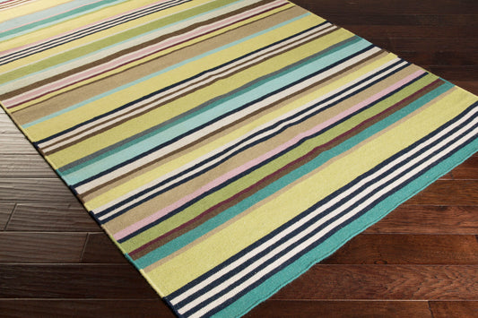 Alfombra decorativa de lana hecha a mano Alameda AMD-1053 de 2' x 3'
