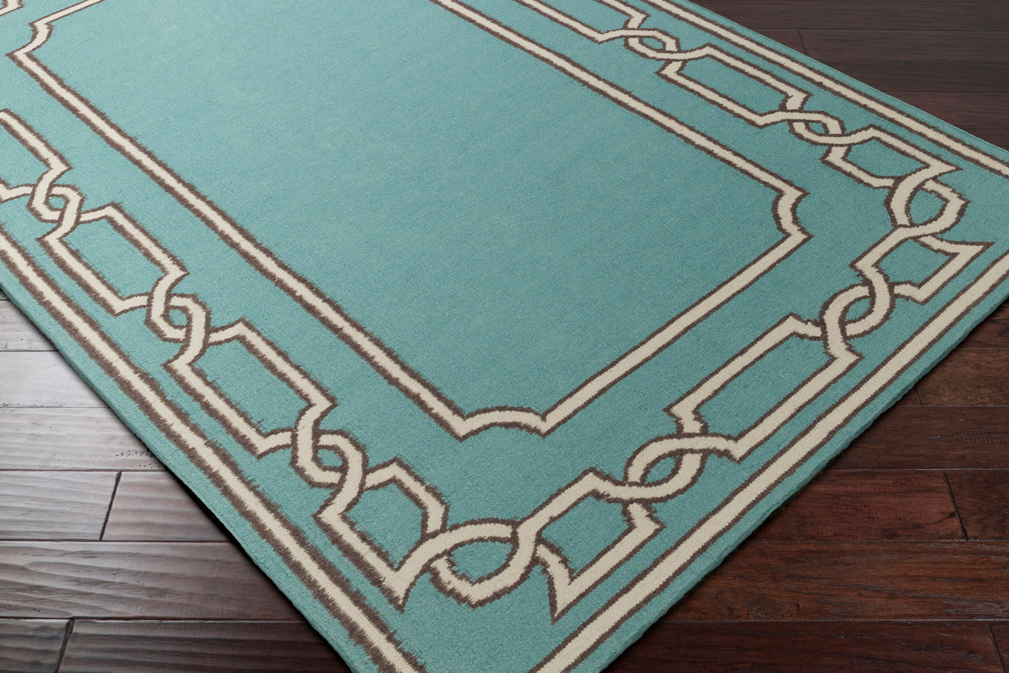 Alfombra decorativa de lana Alameda AMD-1057 de 3' x 5' hecha a mano