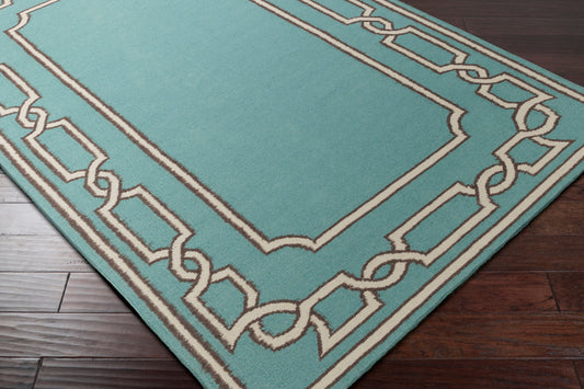 Alfombra decorativa de lana Alameda AMD-1057 de 3' x 5' hecha a mano