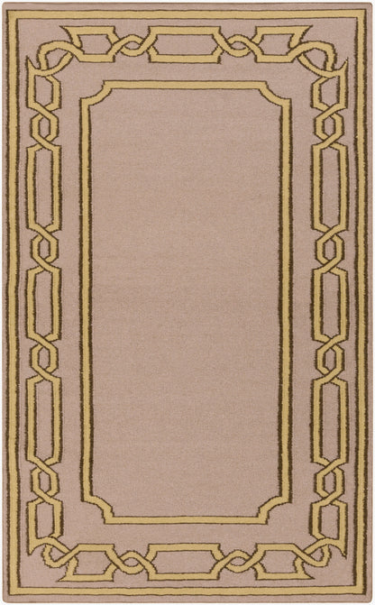 Alfombra decorativa de lana hecha a mano Alameda AMD-1058 de 2' x 3'