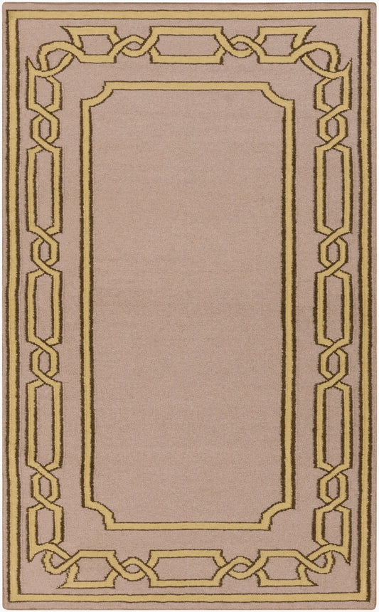 Alfombra decorativa de lana hecha a mano Alameda AMD-1058 de 2' x 3'