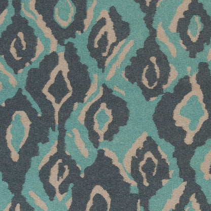 Alfombra decorativa de lana hecha a mano Alameda AMD-1063 de 2' x 3'
