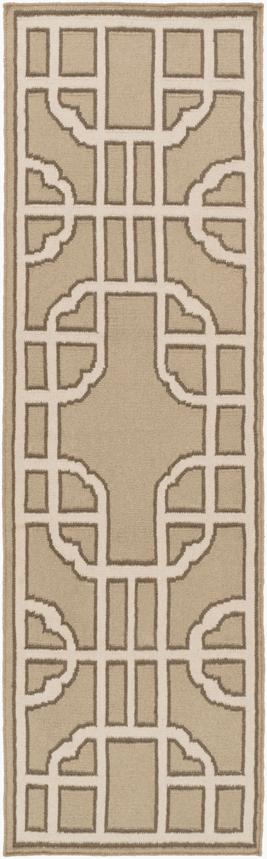 Alfombra de lana Alameda AMD-1066 de 2,4 m, hecha a mano