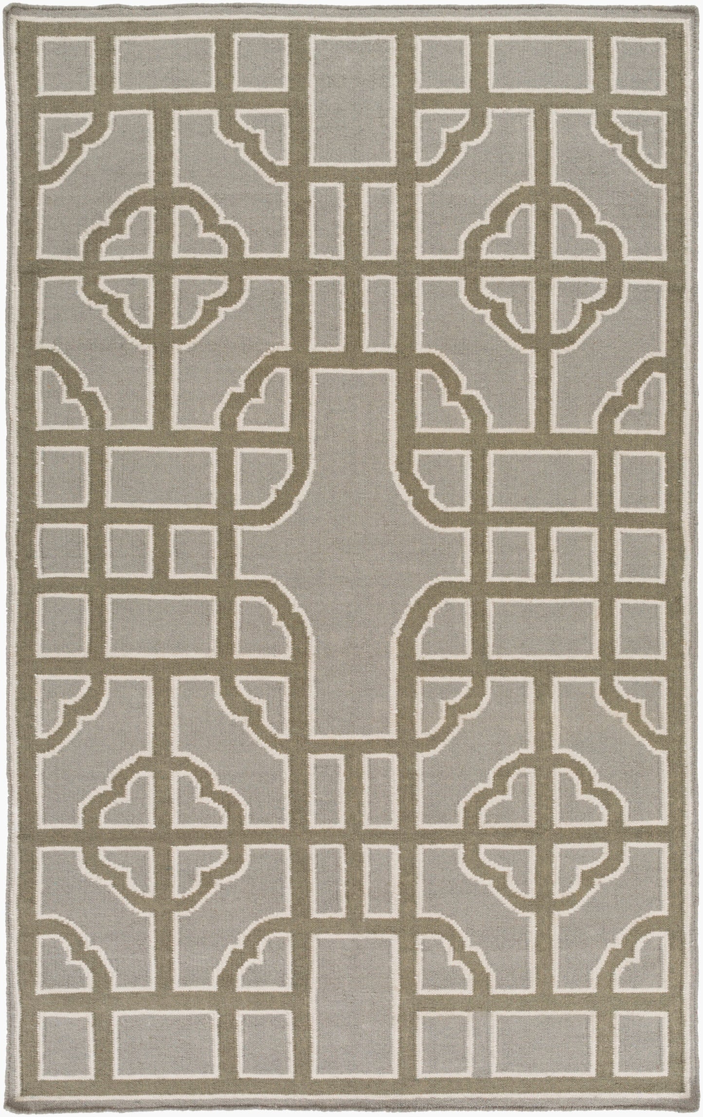 Alfombra decorativa de lana hecha a mano Alameda AMD-1069 de 2' x 3'