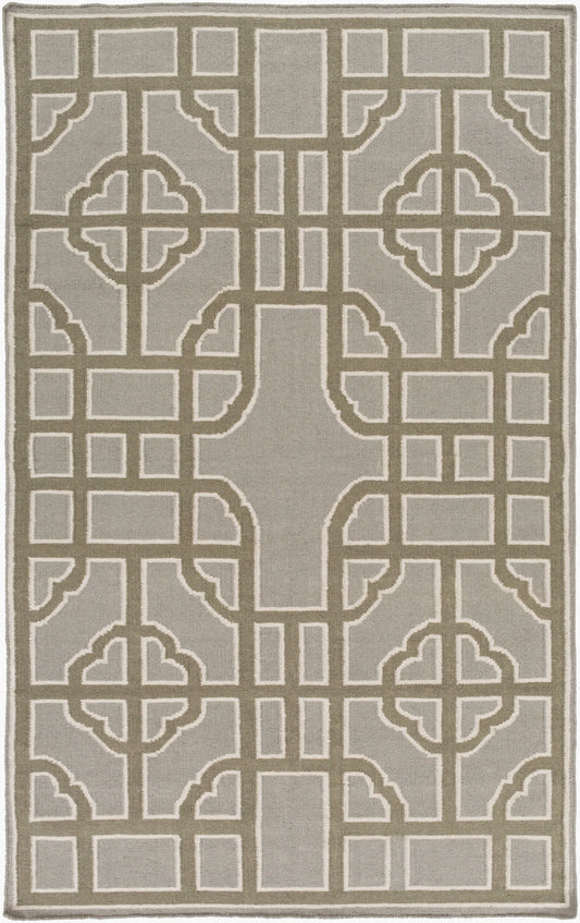 Alfombra decorativa de lana hecha a mano Alameda AMD-1069 de 2' x 3'