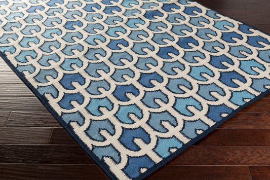 Alfombra decorativa de lana hecha a mano Alameda AMD-1074 de 2' x 3'