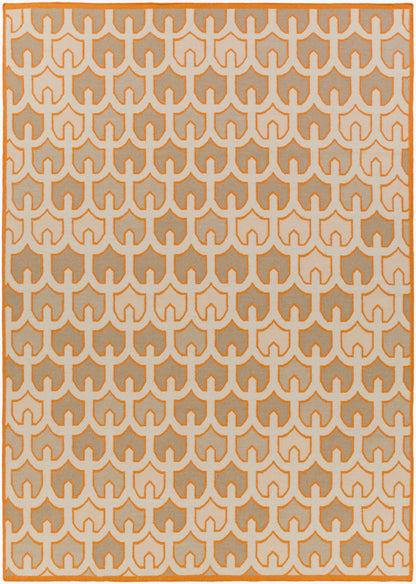 Alfombra decorativa de lana hecha a mano Alameda AMD-1077 de 2' x 3'