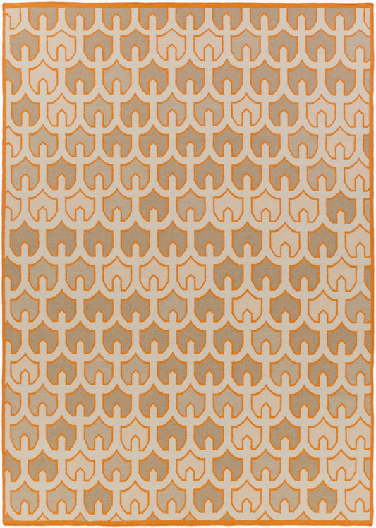 Alfombra decorativa de lana hecha a mano Alameda AMD-1077 de 2' x 3'
