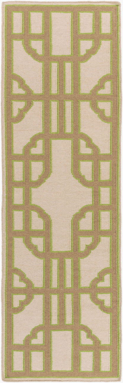 Alfombra de lana Alameda AMD-1079 de 2,4 m, hecha a mano