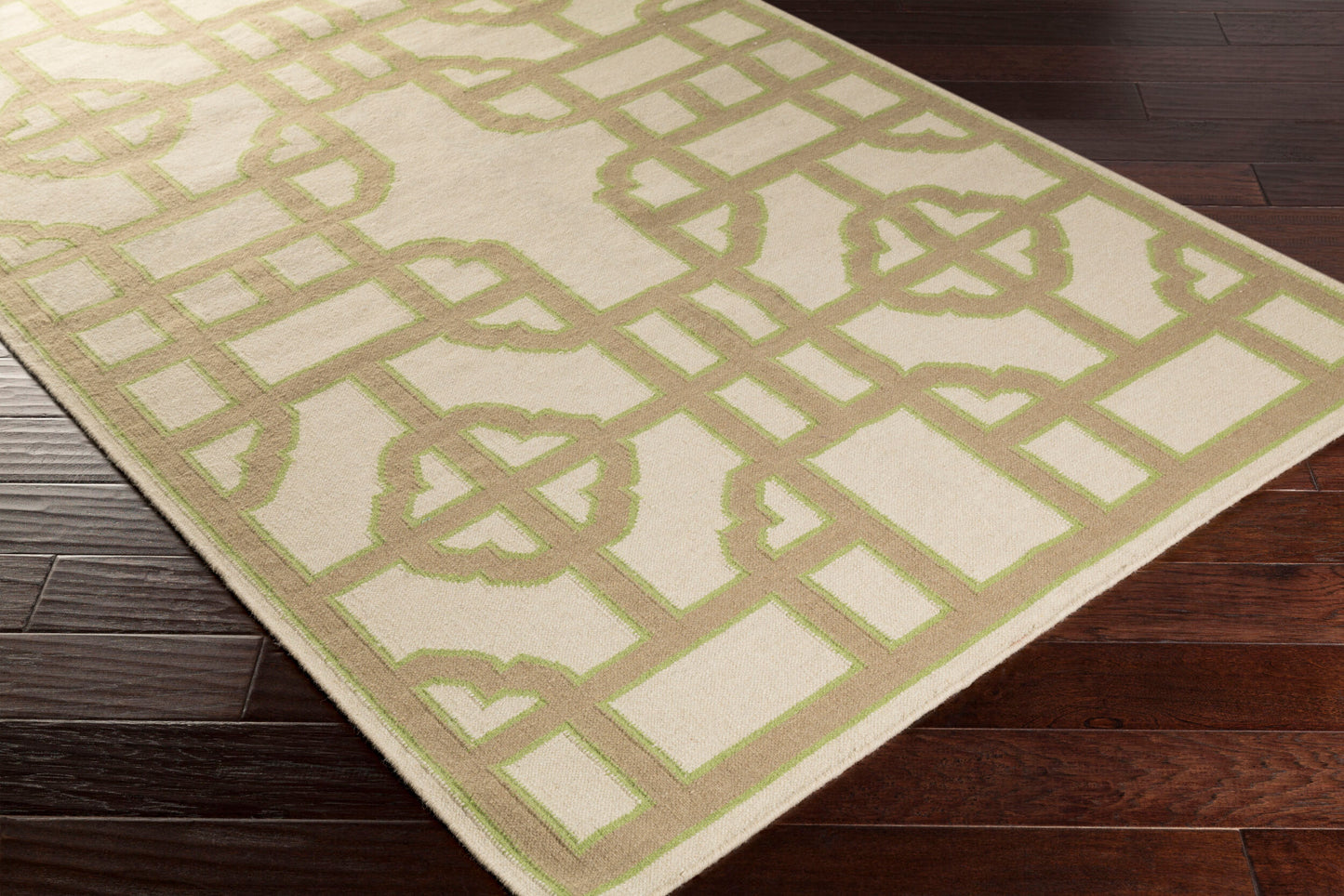 Alfombra decorativa de lana hecha a mano Alameda AMD-1079 de 2' x 3'