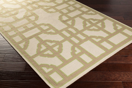 Alfombra decorativa de lana hecha a mano Alameda AMD-1079 de 2' x 3'