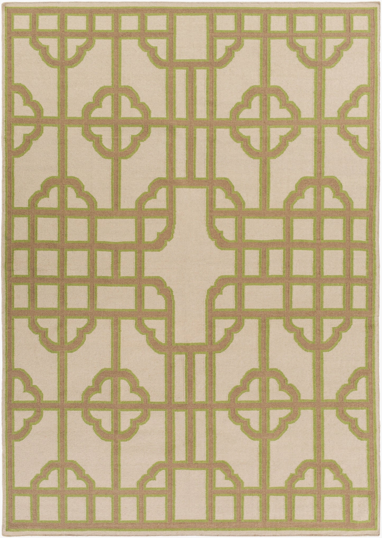 Alfombra decorativa de lana hecha a mano Alameda AMD-1079 de 2' x 3'