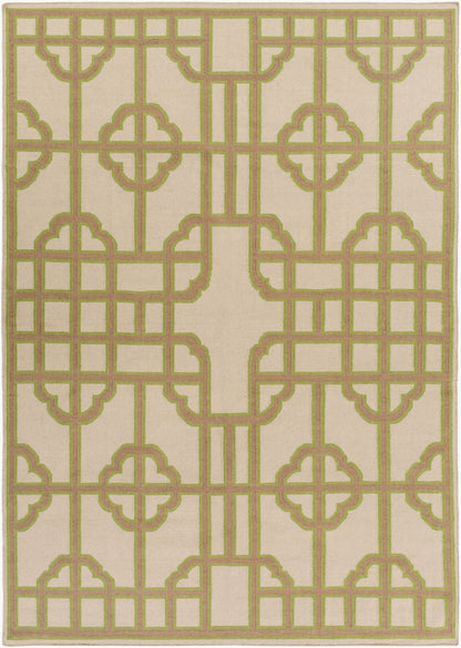 Alfombra decorativa de lana hecha a mano Alameda AMD-1079 de 2' x 3'