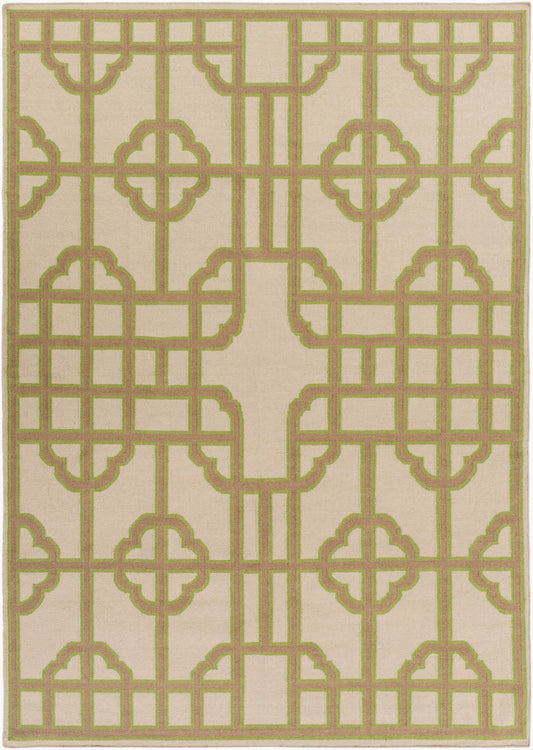 Alfombra decorativa de lana hecha a mano Alameda AMD-1079 de 2' x 3'