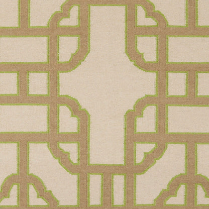 Alfombra decorativa de lana hecha a mano Alameda AMD-1079 de 2' x 3'