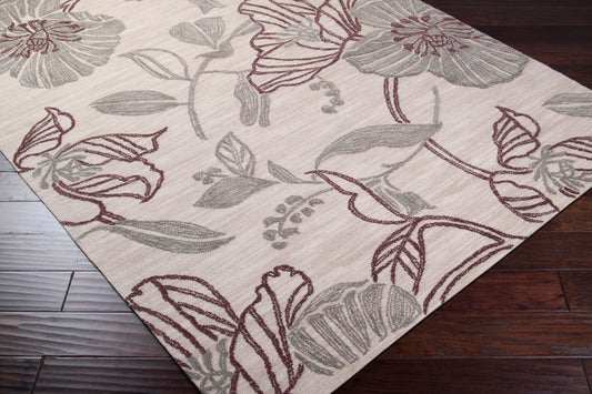 Alfombra decorativa tejida a máquina Ameila AME-2225 de 2' x 3'