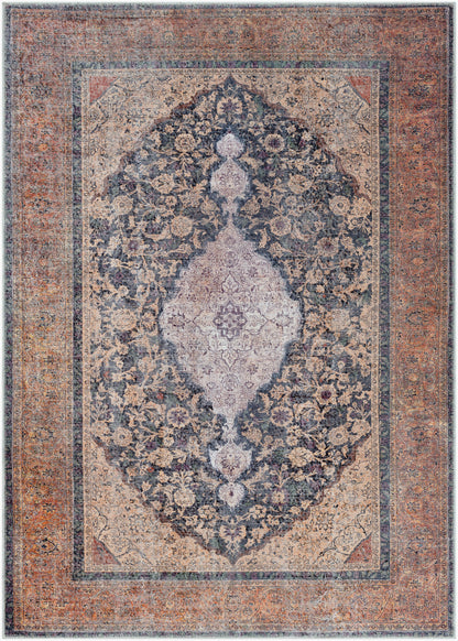 Alfombra tejida a máquina lavable Amelie AML-2300 de 1,83 m x 2,74 m