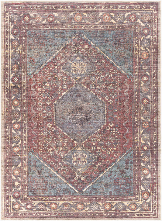 Amelie AML-2306 5' x 7' Machine Woven Washable Area Rug