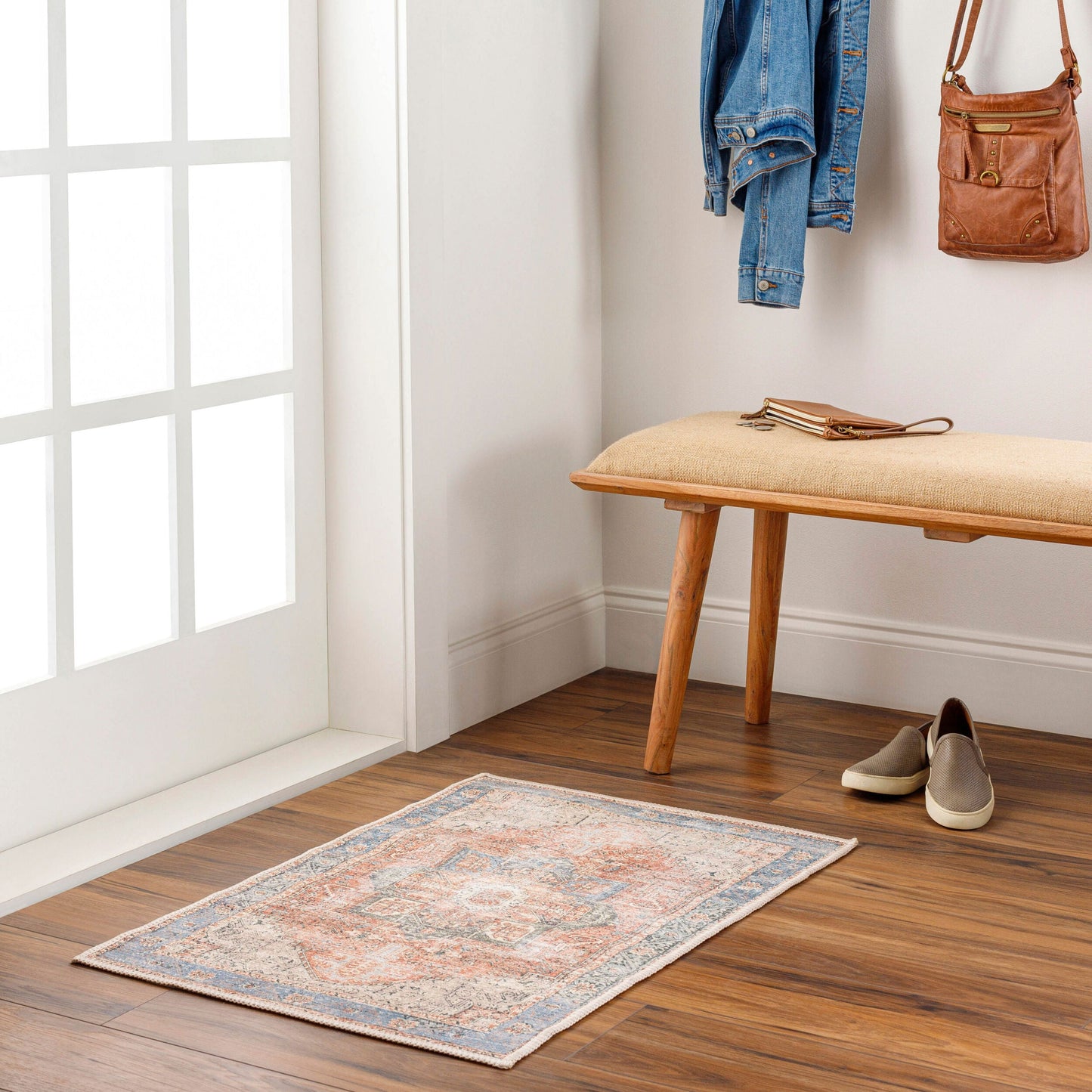 Alfombra decorativa lavable a máquina Amelie AML-2309 de 2' x 3'