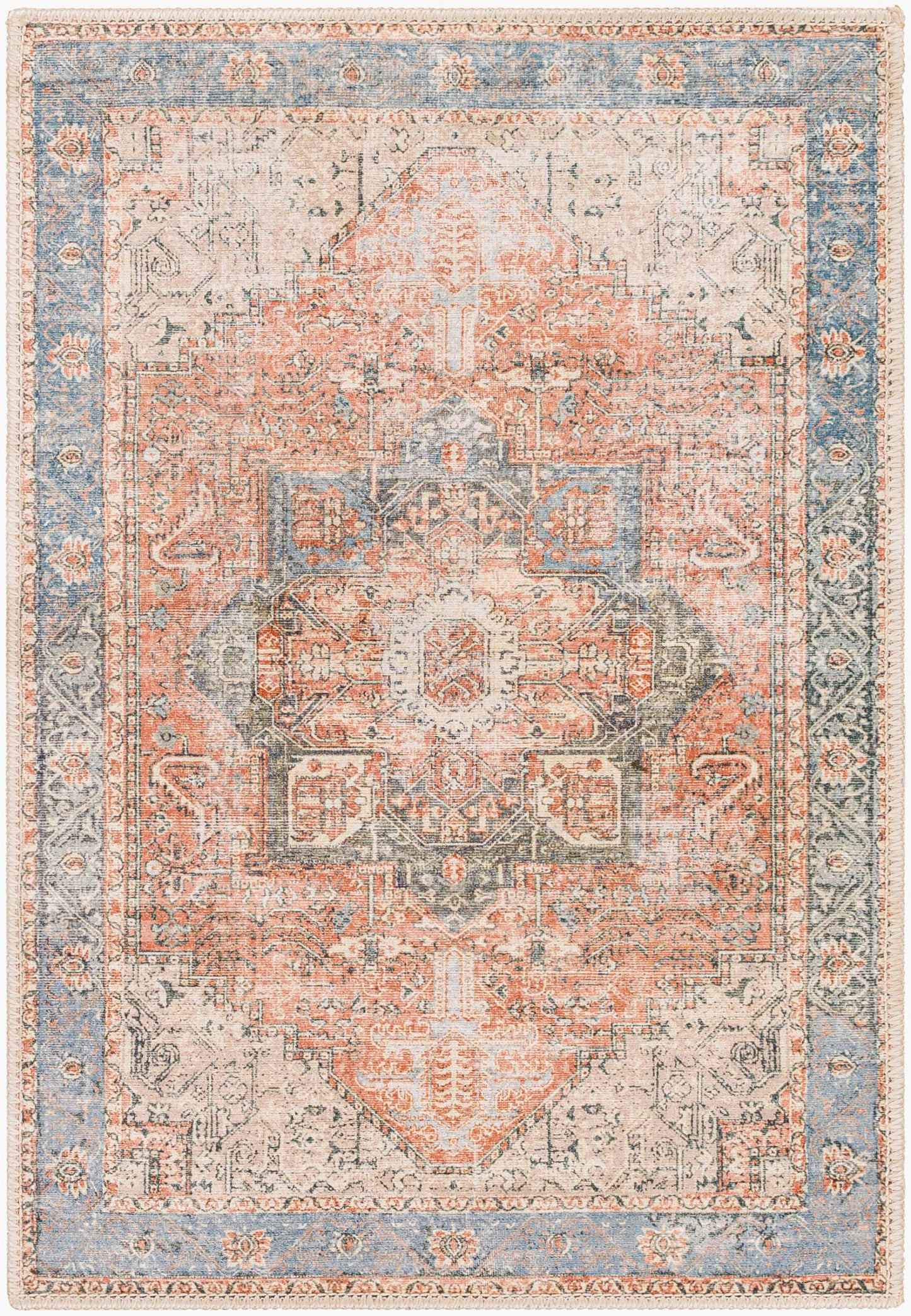 Alfombra decorativa lavable a máquina Amelie AML-2309 de 2' x 3'