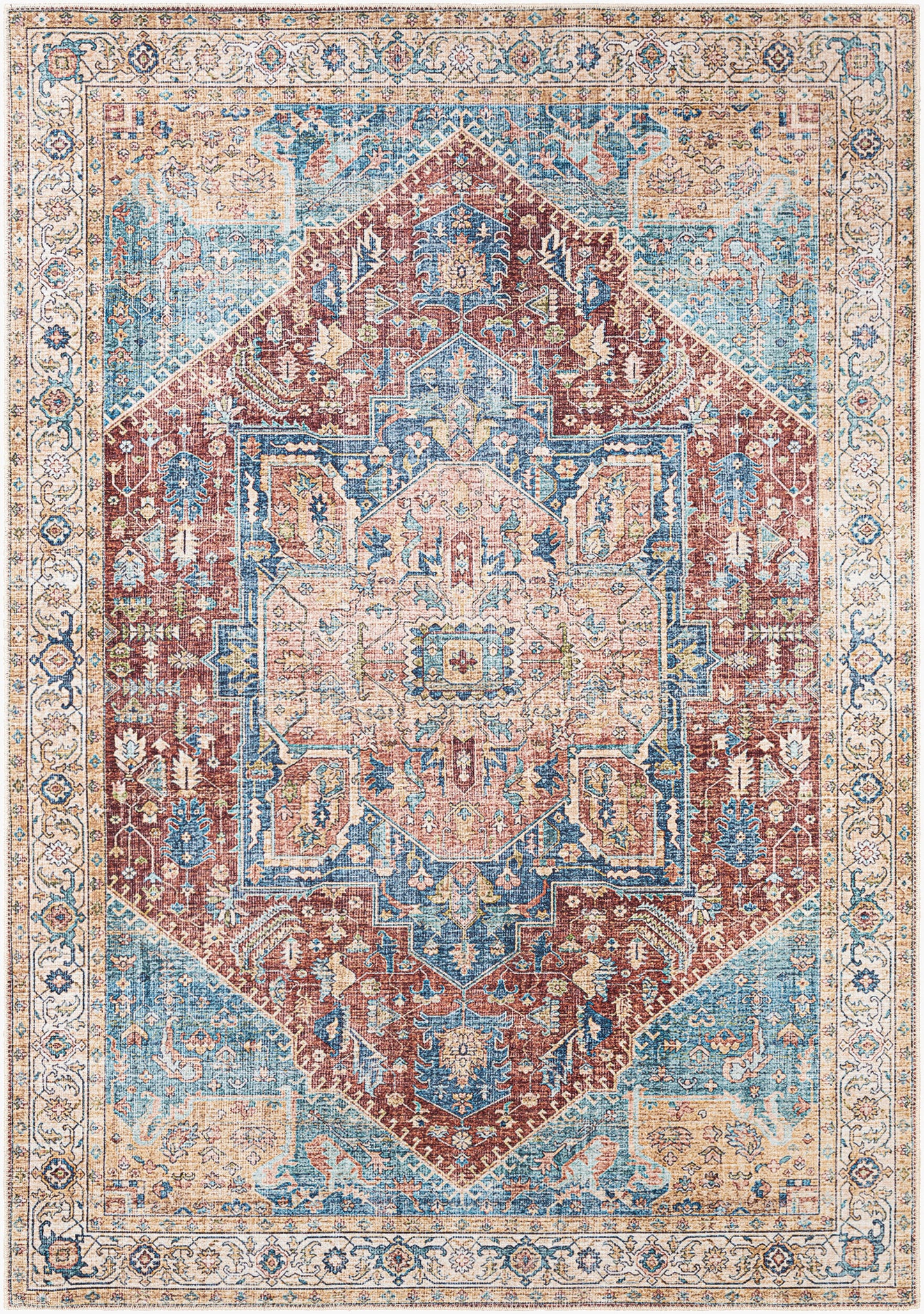 Alfombra decorativa lavable a máquina Amelie AML-2310 de 2' x 3'
