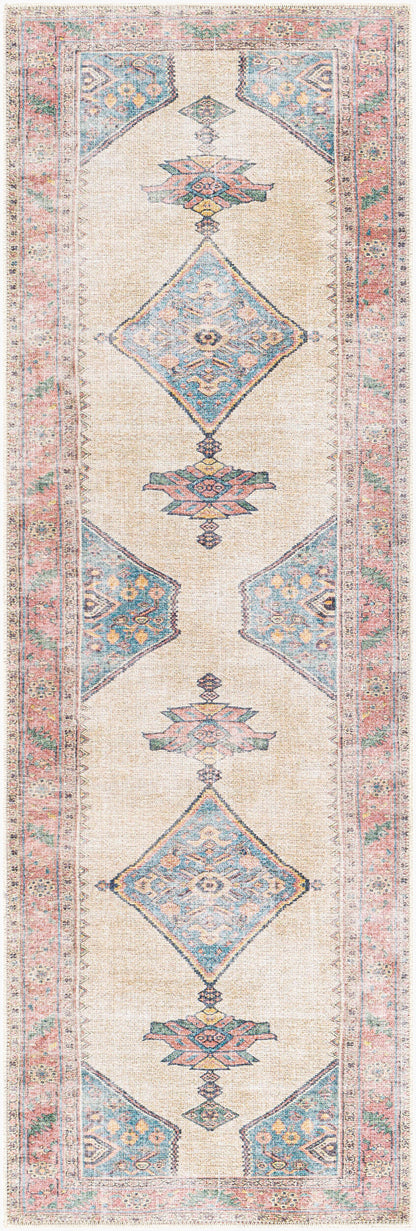 Amelie AML-2313 8ft Runner Machine Woven Washable Runner Rug