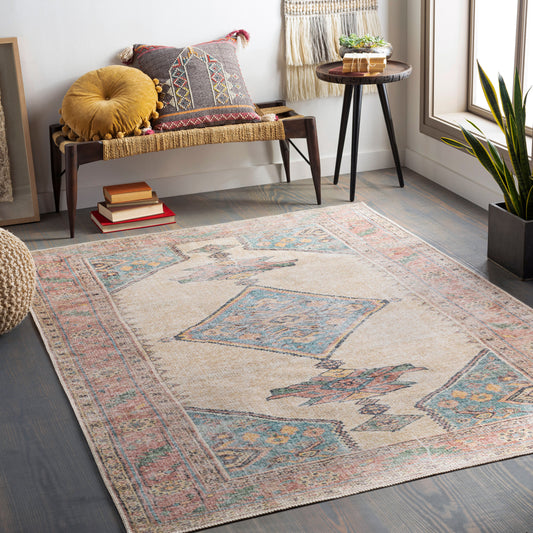 Alfombra decorativa lavable a máquina Amelie AML-2313 de 2' x 3'