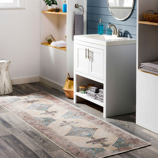 Amelie AML-2313 8ft Runner Machine Woven Washable Runner Rug