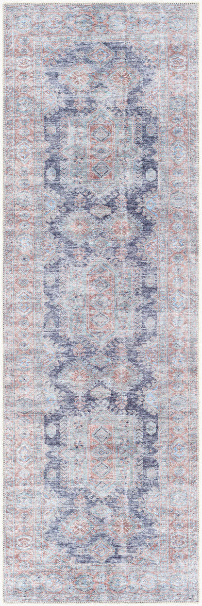 Amelie AML-2314 8ft Runner Machine Woven Washable Runner Rug