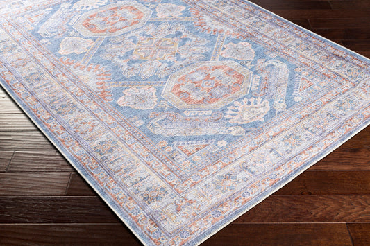 Amelie AML-2317 8ft Runner Machine Woven Washable Runner Rug