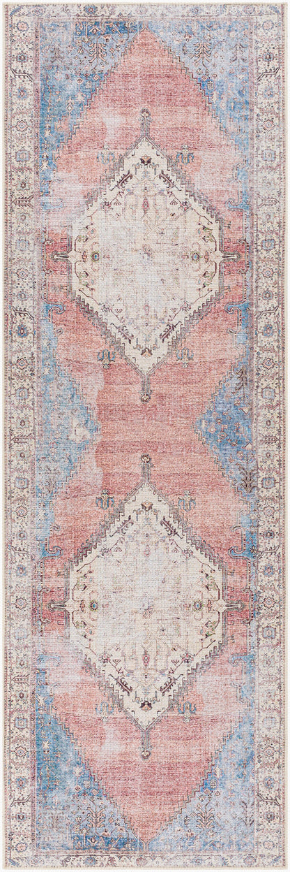 Amelie AML-2320 18ft Runner Machine Woven Washable Runner Rug