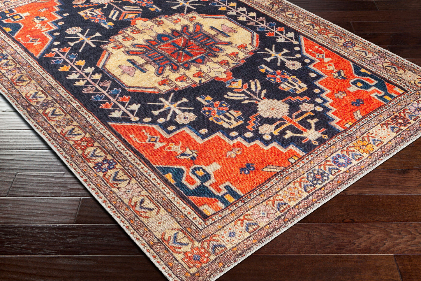 Alfombra decorativa lavable a máquina Amelie AML-2322 de 2' x 3'