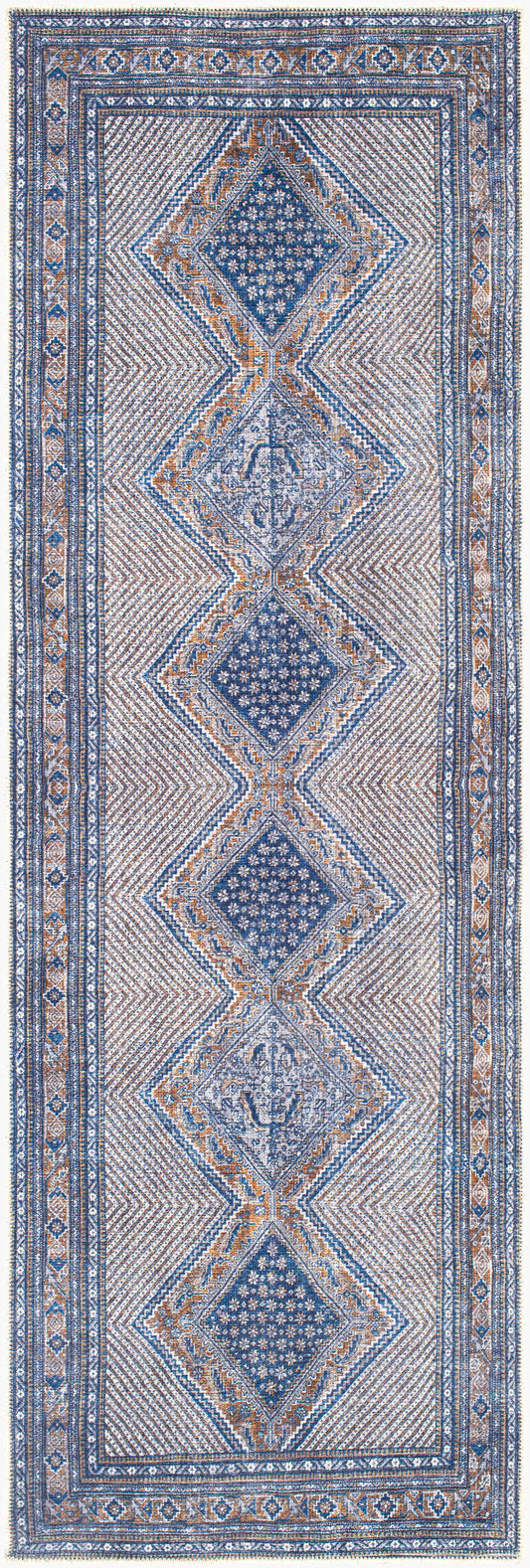 Alfombra de corredor lavable a máquina Amelie AML-2323 de 2,4 m