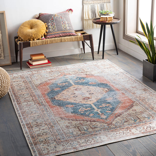 Amelie AML-2329 5' x 7' Machine Woven Washable Area Rug
