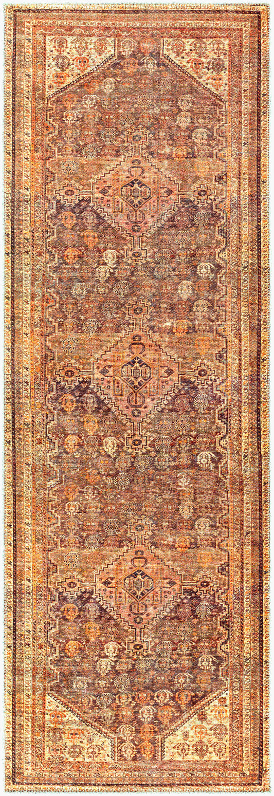 Amelie AML-2333 8ft Runner Machine Woven Washable Runner Rug