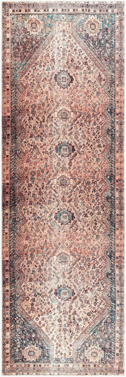 Amelie AML-2335 8ft Runner Machine Woven Washable Runner Rug