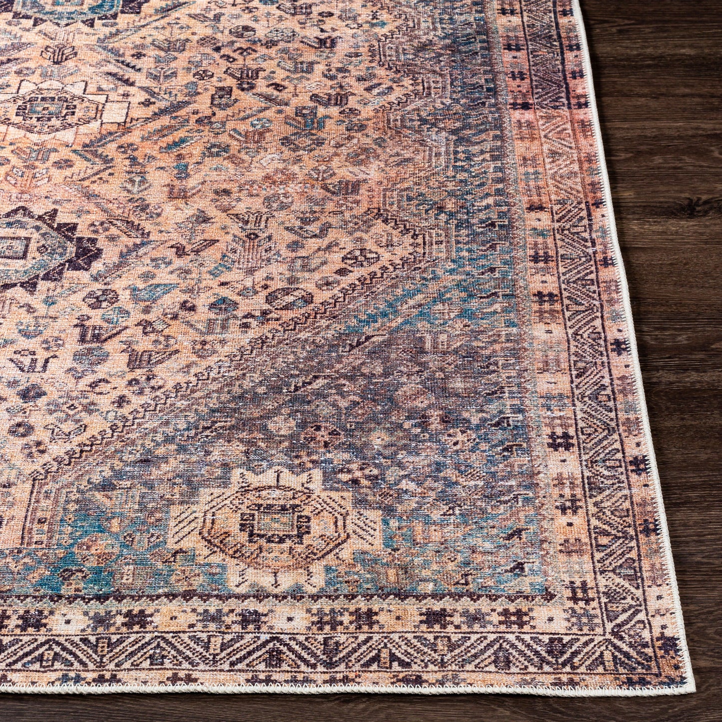 Amelie AML-2335 6' x 9' Machine Woven Washable Area Rug