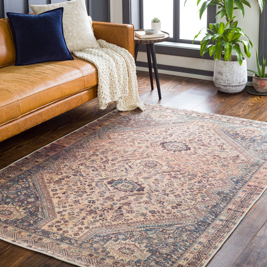 Amelie AML-2335 6' x 9' Machine Woven Washable Area Rug