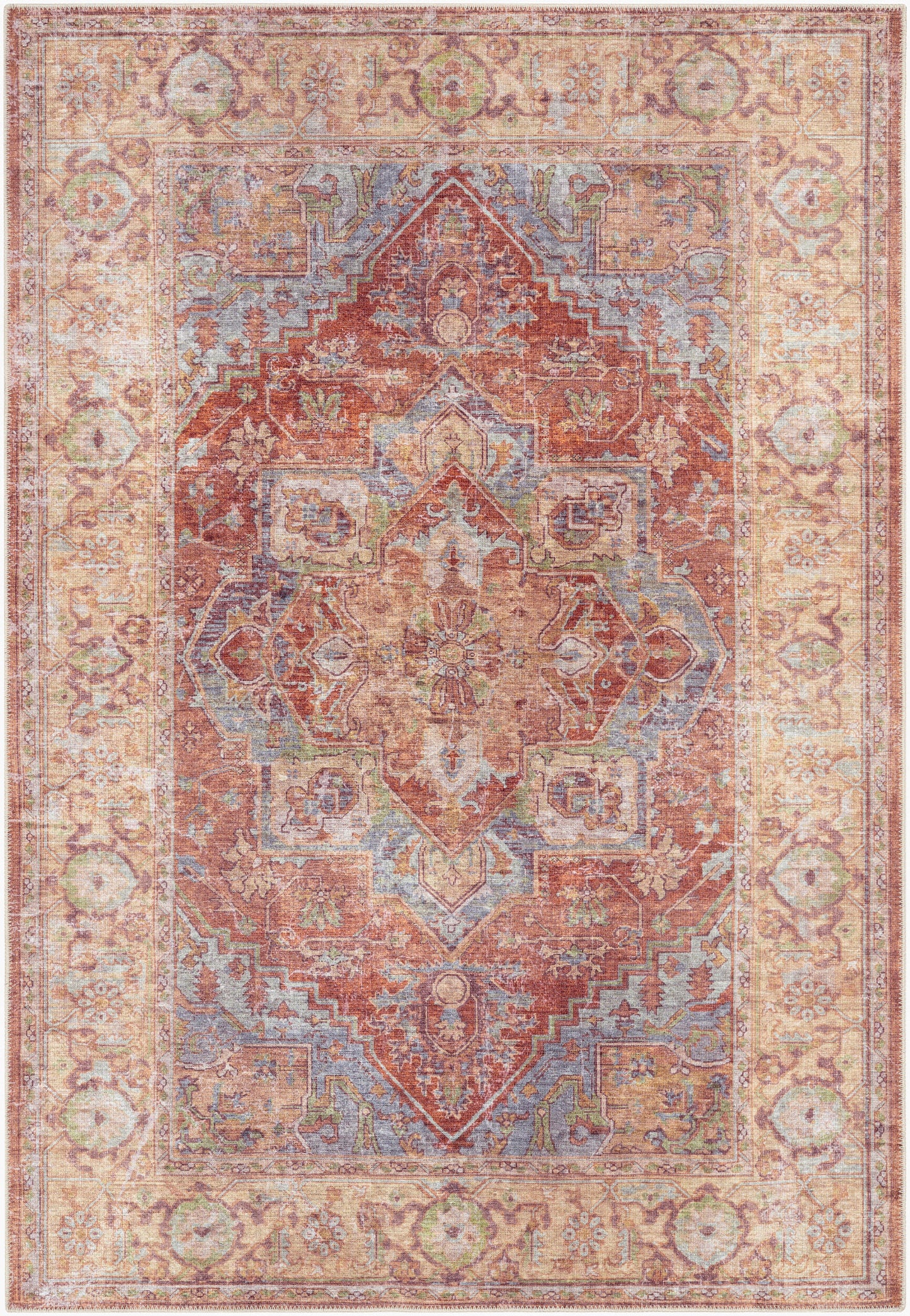 Amelie AML-2336 5' x 7' Machine Woven Washable Area Rug