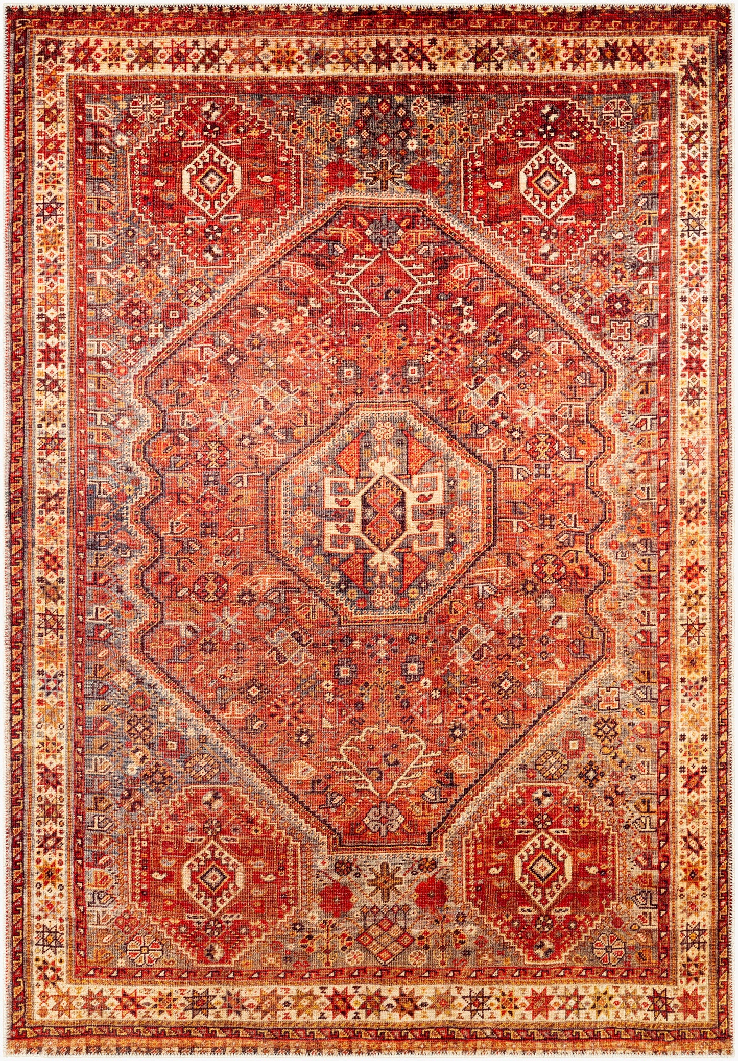 Alfombra decorativa lavable a máquina Amelie AML-2339 de 2' x 3'