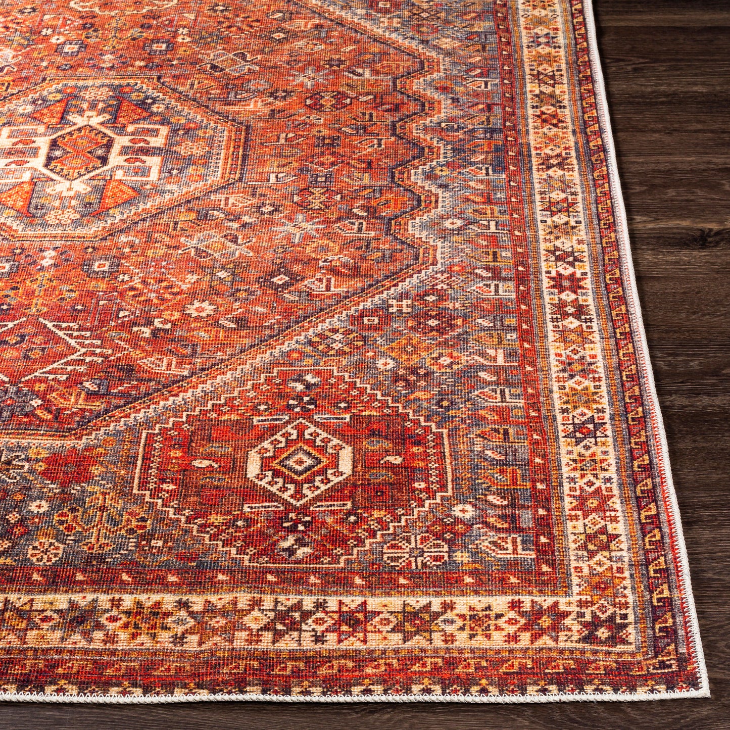 Alfombra decorativa lavable a máquina Amelie AML-2339 de 2' x 3'