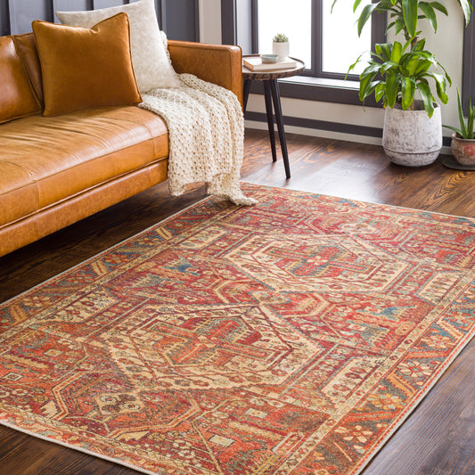 Amelie AML-2340 8ft Runner Machine Woven Washable Runner Rug